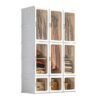 33 Portable Wardrobe Closet Organizer Large Capacity 20 Deep Plastic Armoire with Magnetic Doors