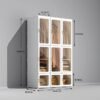 35 Portable Wardrobe Closet Organizer Large Capacity 20 Deep Plastic Armoire with Magnetic Doors