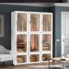 36 Portable Wardrobe Closet Organizer Large Capacity 20 Deep Plastic Armoire with Magnetic Doors