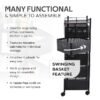 Kitchenwell Round Multi-Purpose Rotatable Trolley Storage