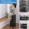 Kitchenwell Round Multi-Purpose Rotatable Trolley Storage